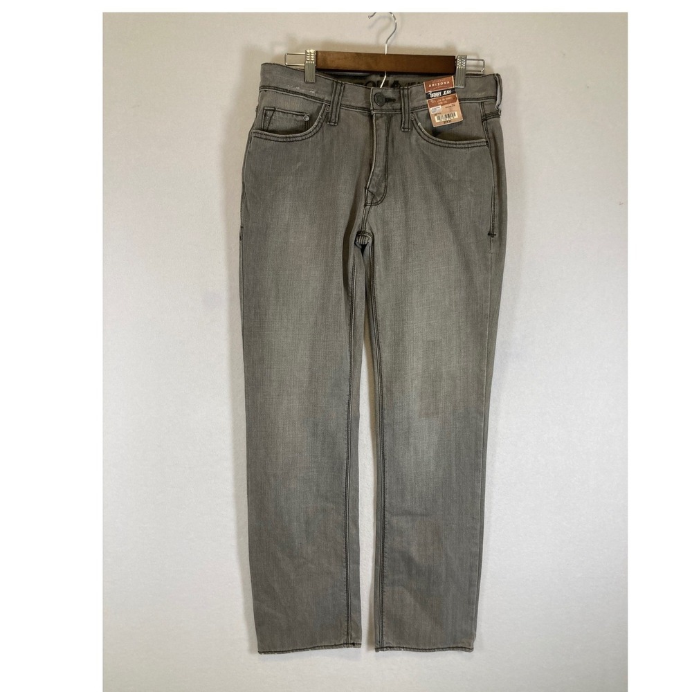 Streetwear Arizona Jean‎ Co Mens 32x32 Light Grey Skinny Low Rise Slim Leg Jeans